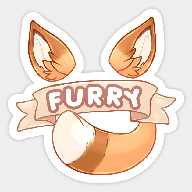 FURRY! Furry Sticker TeePublic